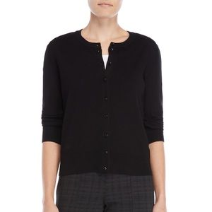 Cable & Gauge Three Quarter Sleeve Black Cardigan